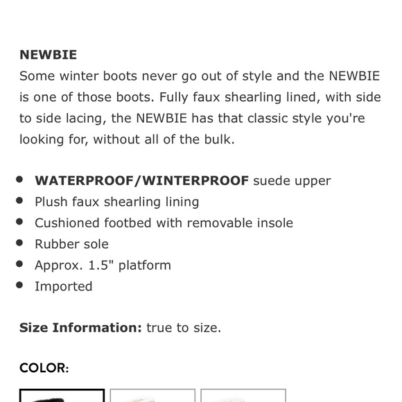 J/SLIDES BLACK SUEDE “Newbie” faux shearling waterproof Black Suede Boots Sz9 - Picture 6 of 9